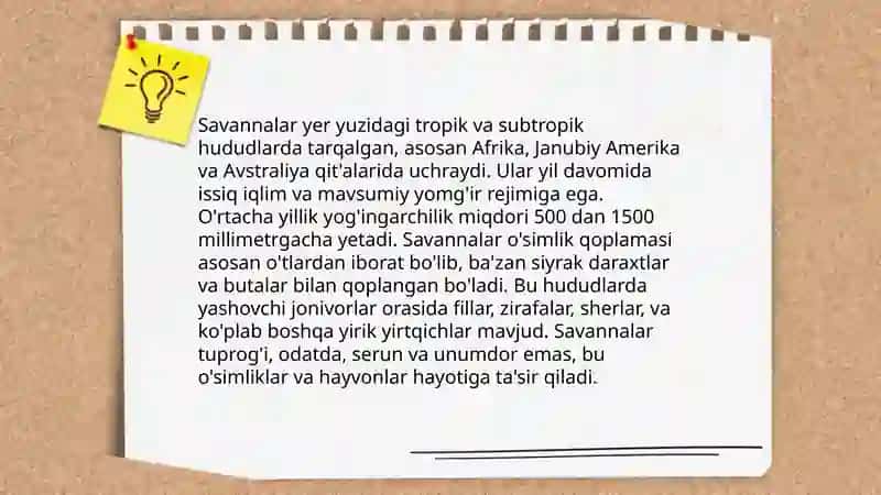 Quruqlikning biotik shox boʻlimlari,quruqlik biomlarining zonal tiplari 4