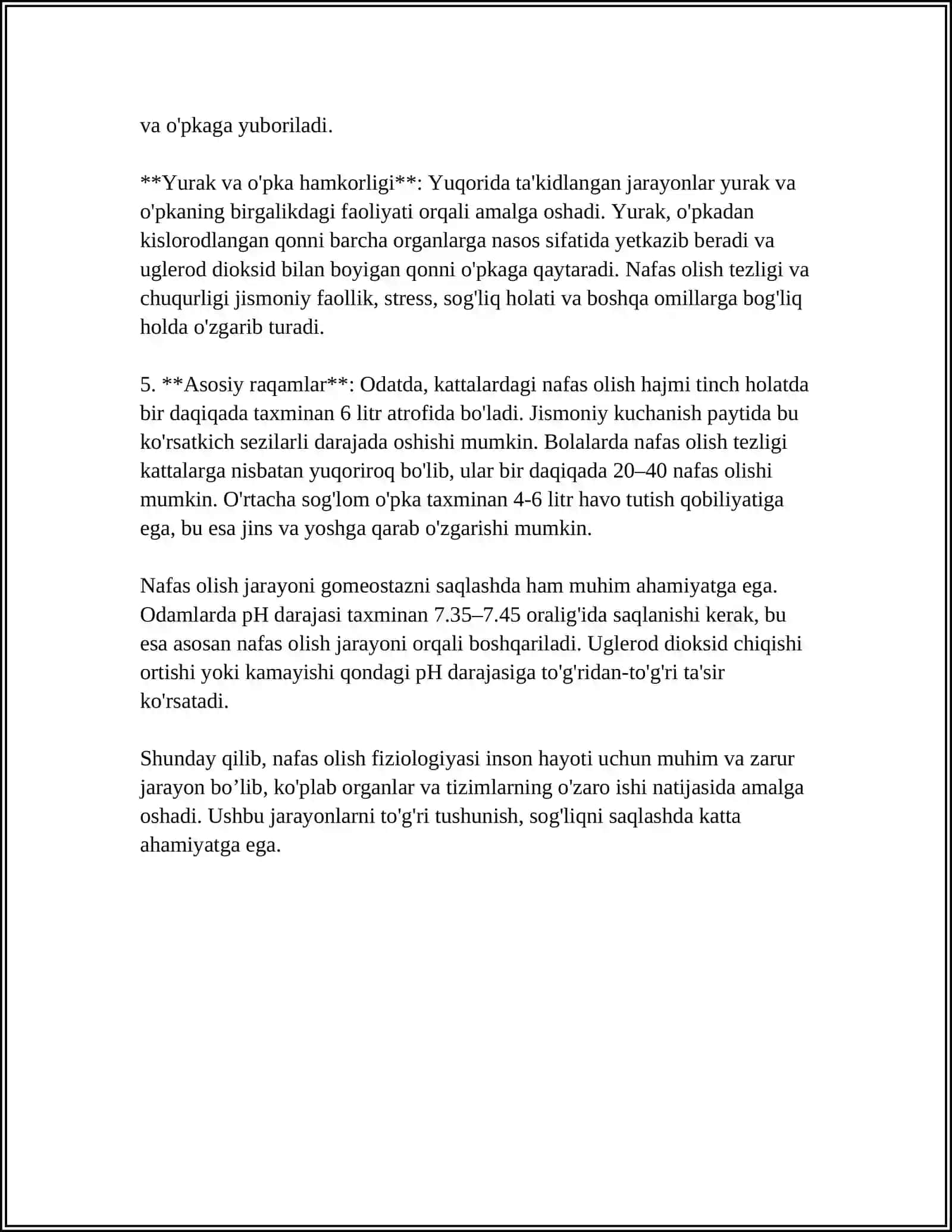 NAFAS OLISH TEZLIGINI ANIQLASH USULLARI 4
