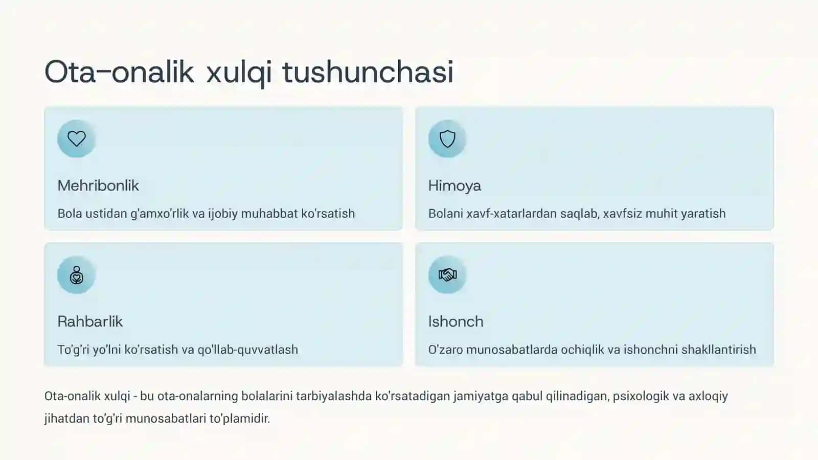 Ota-onalik xulqi va bolar tarbiyasi 4