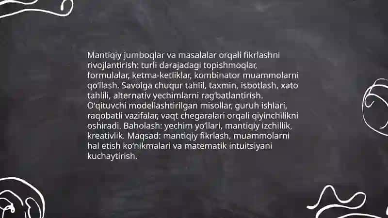 Matematik oʻyinlar yordamida son tushunchasini shakllantirish 4