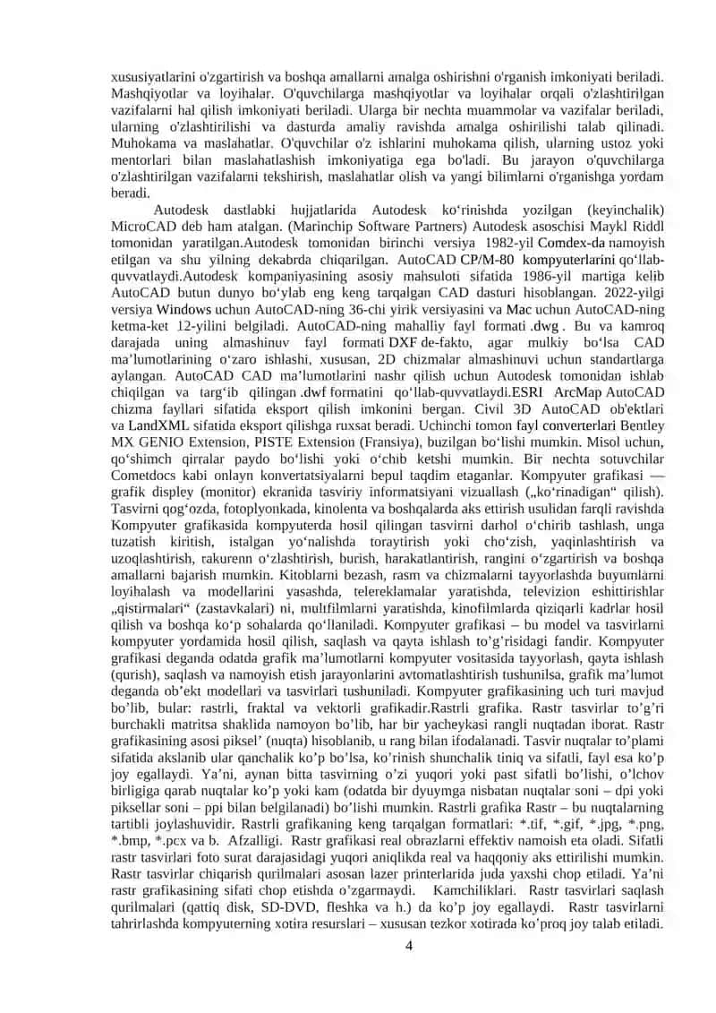 Autocad dasturida qatlamlar va ularga oid qulayliklar, obyektlarning xususiyatlari 4