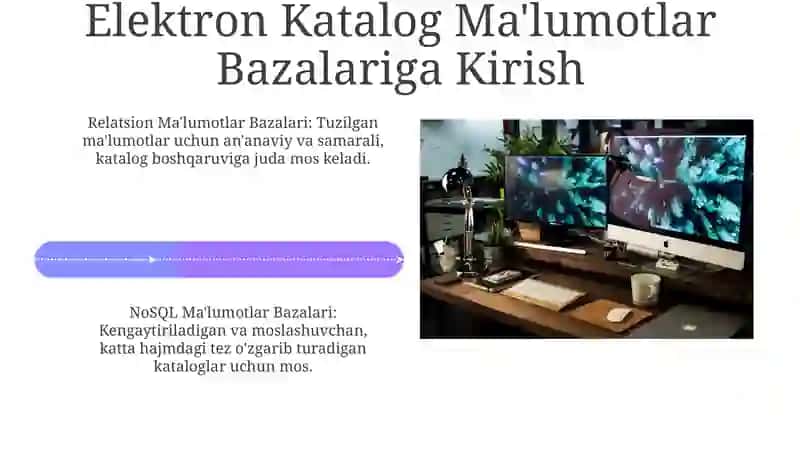 Elektron katalog ma'lumotlar bazasini yaratish texnalogiyalari 4