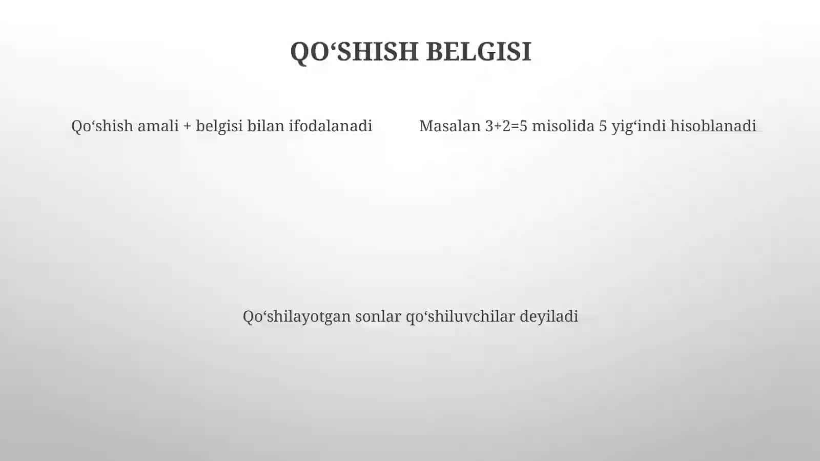 Sonlarniqoʻshish 4