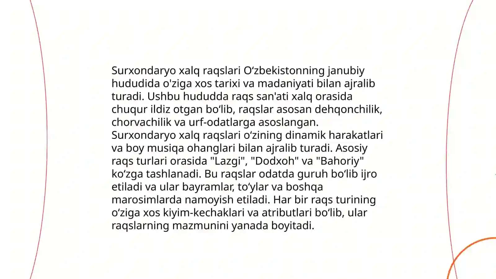 Qoraqalpog'iston hamda Surxondaryo-Qashqadaryo Raqs Maktabi 4