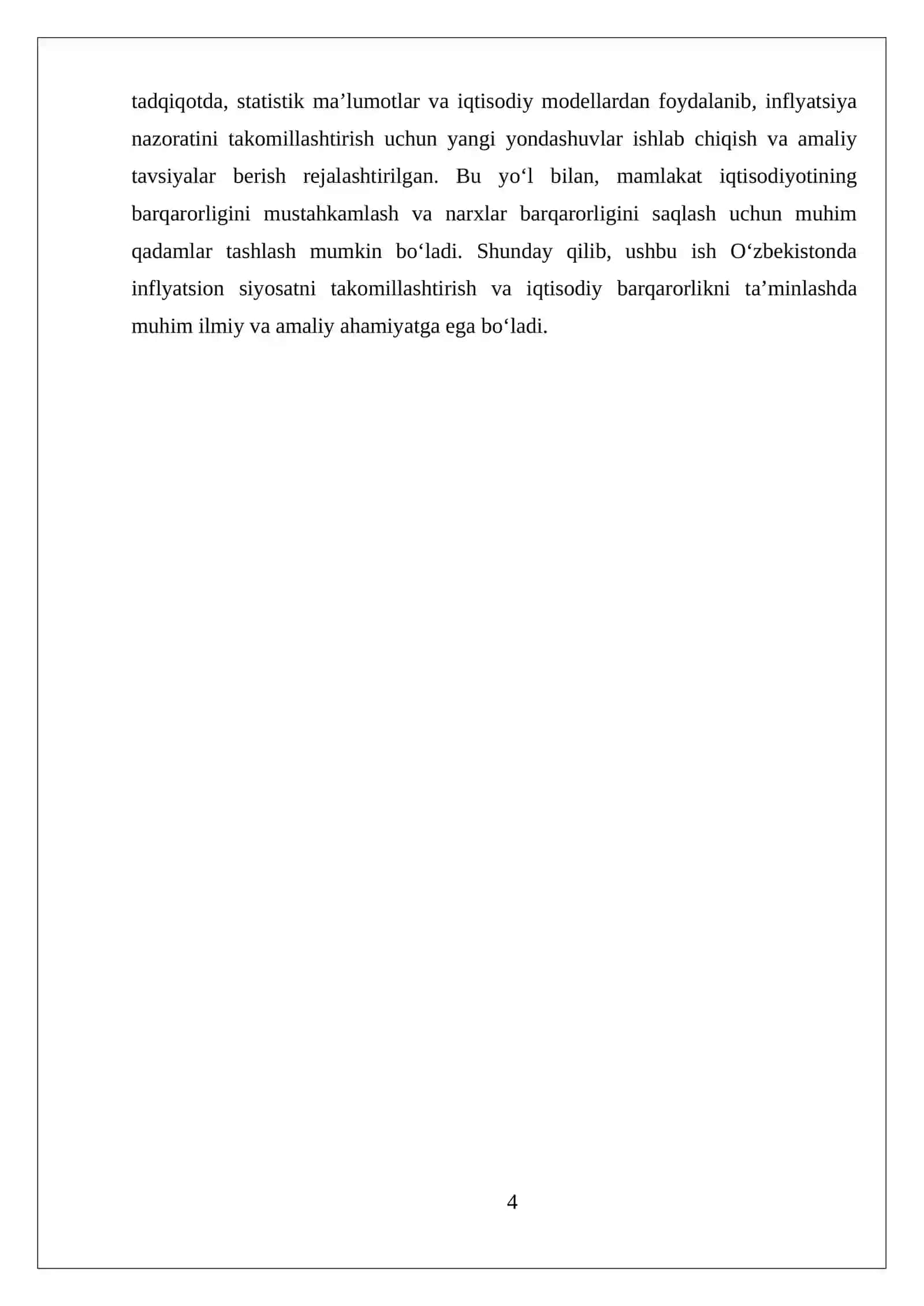 Oʻzbekistonda infilyatsion targetlash tizimi 4