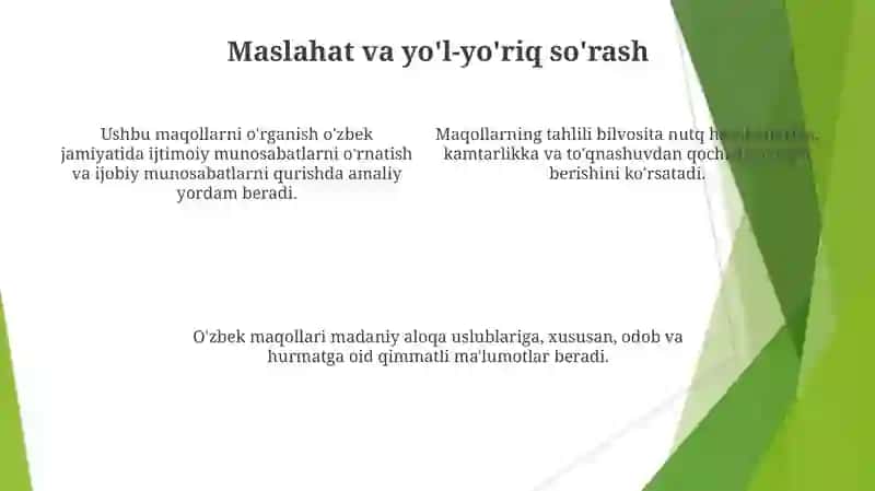 O'zbek xalq maqollarida nutq odobining aks etishi 4
