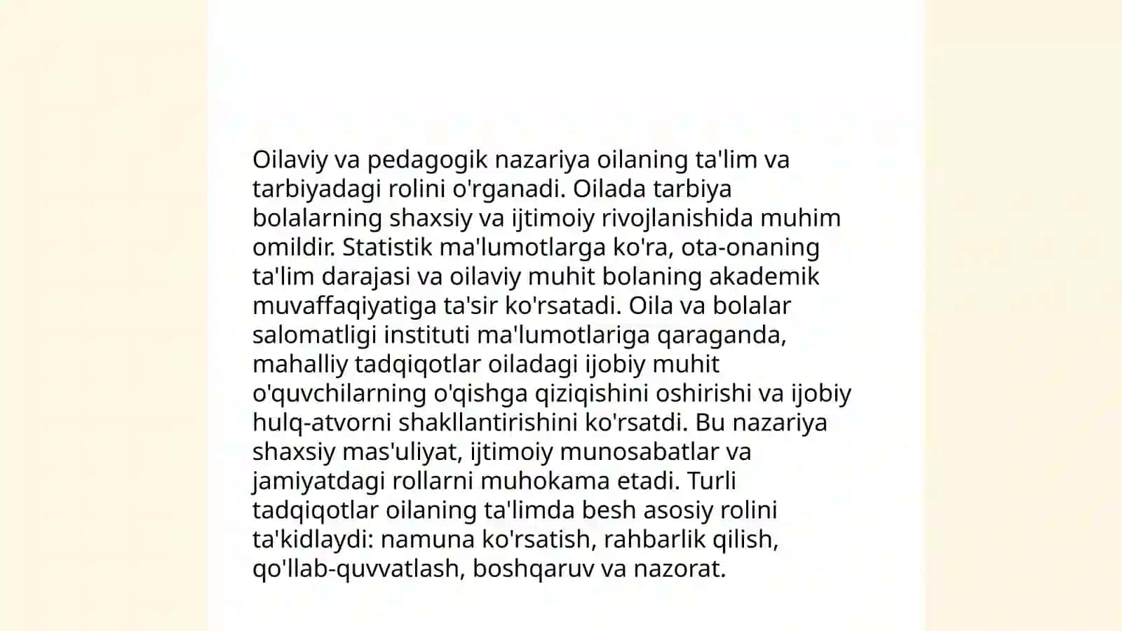 Oila va ijtimoiy pedagogika fanining boshqa fanlar bilan uzviy bogʻliqligi 4