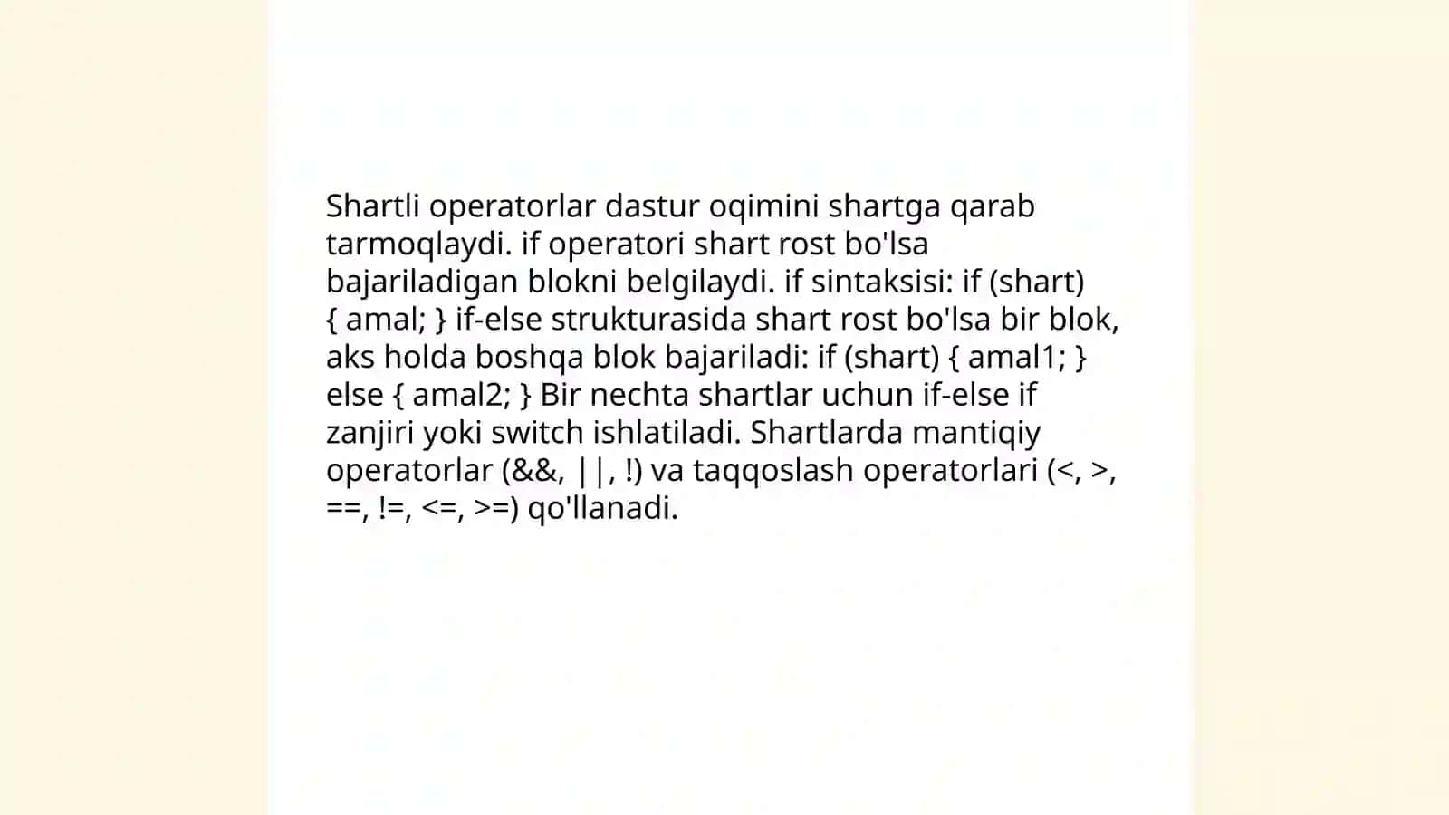 Tarmoqlanuvchi jarayonlarni tashkil etish (Algoritm va dastur) 4