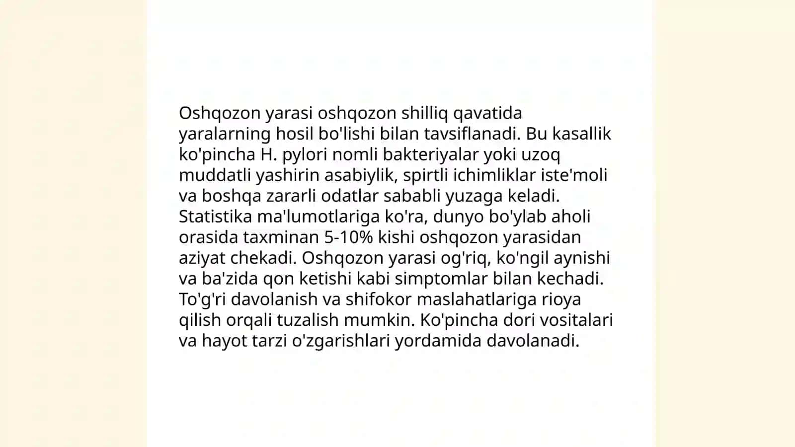 Oshqozon oʻn ikki barmoqli ichak kasalliklar 4