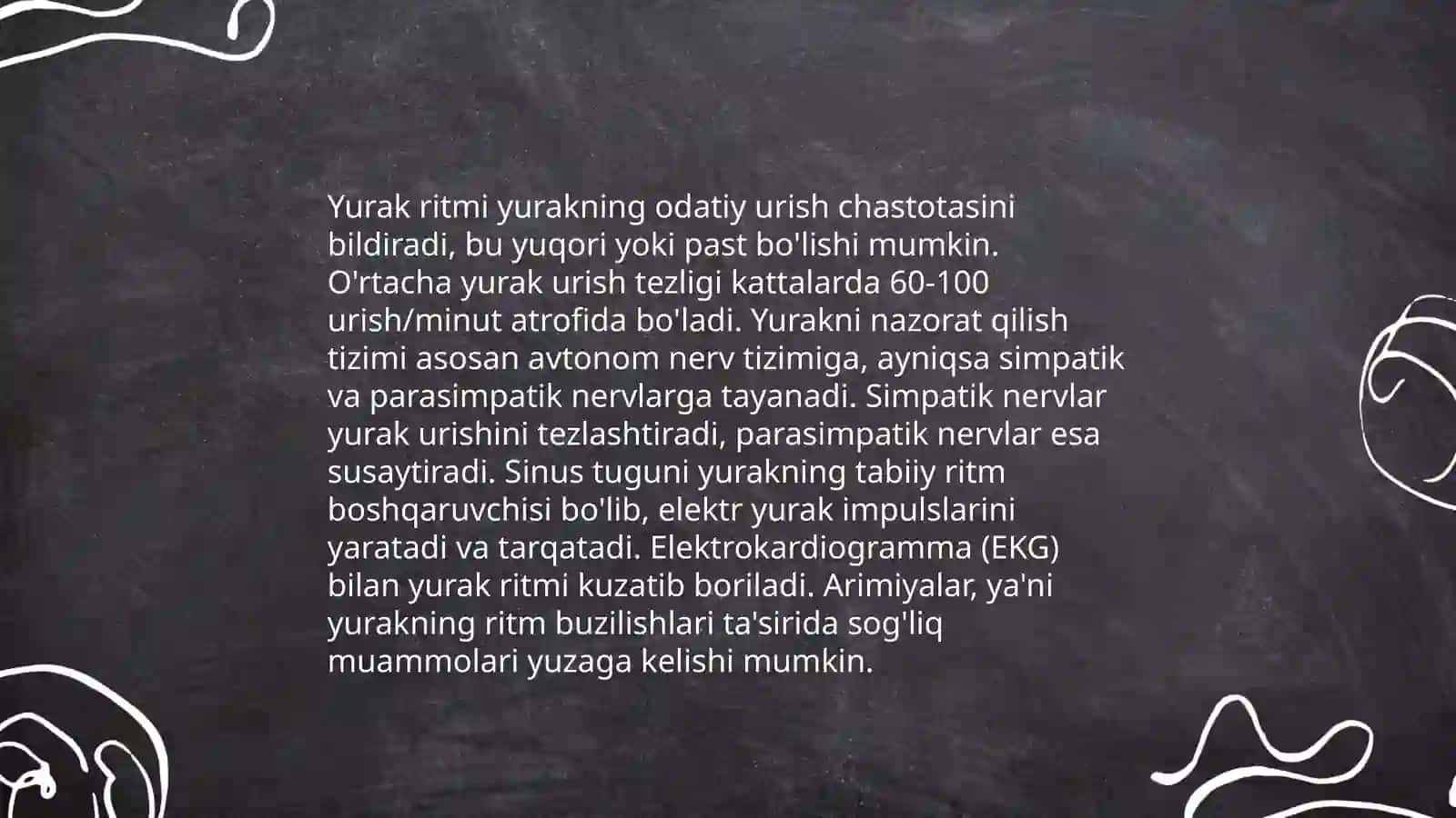 Yurak faoliyatining boshqarilishi 4