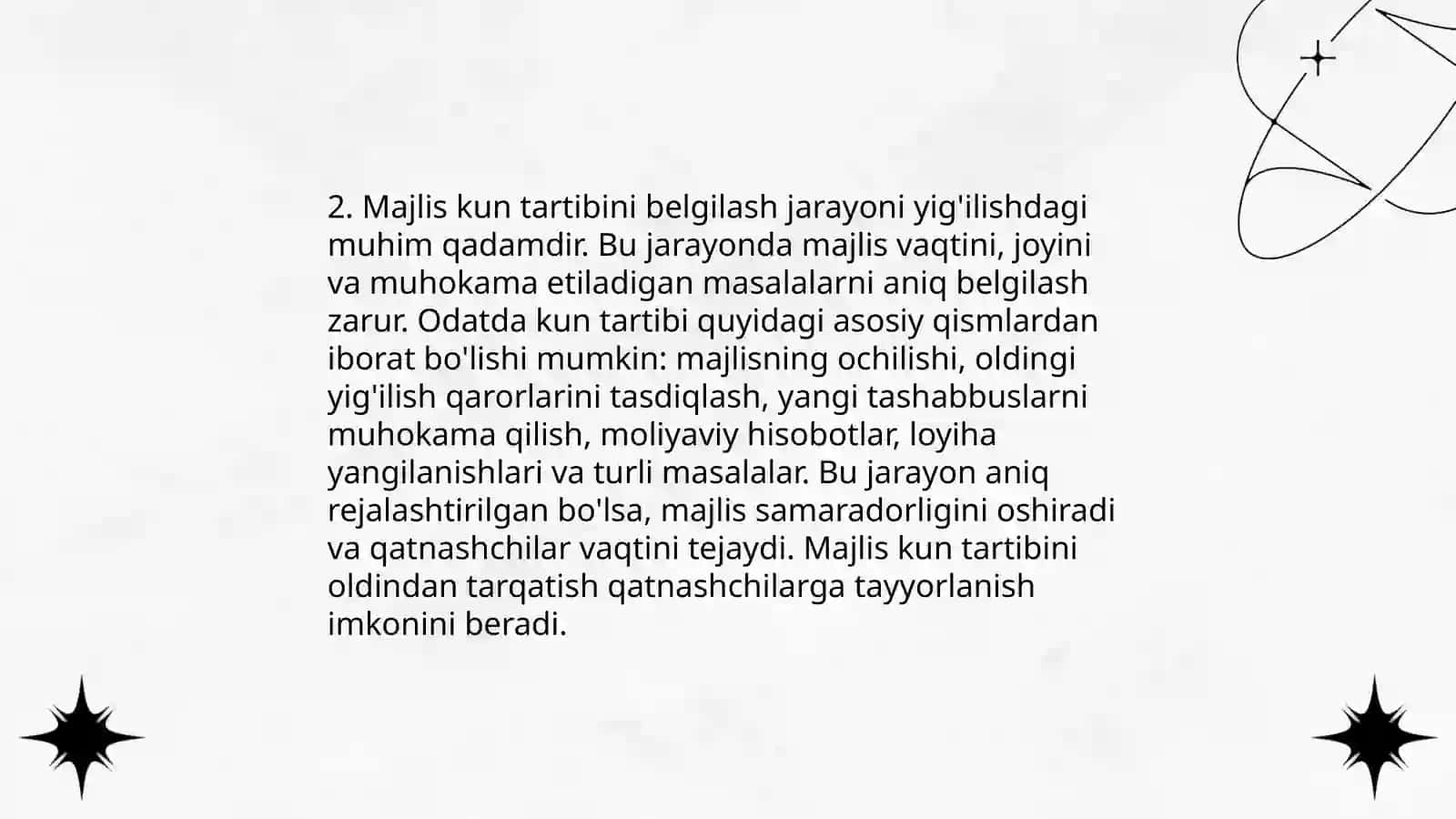 Guruh majlisi bayonnomasini tayyorlash 4