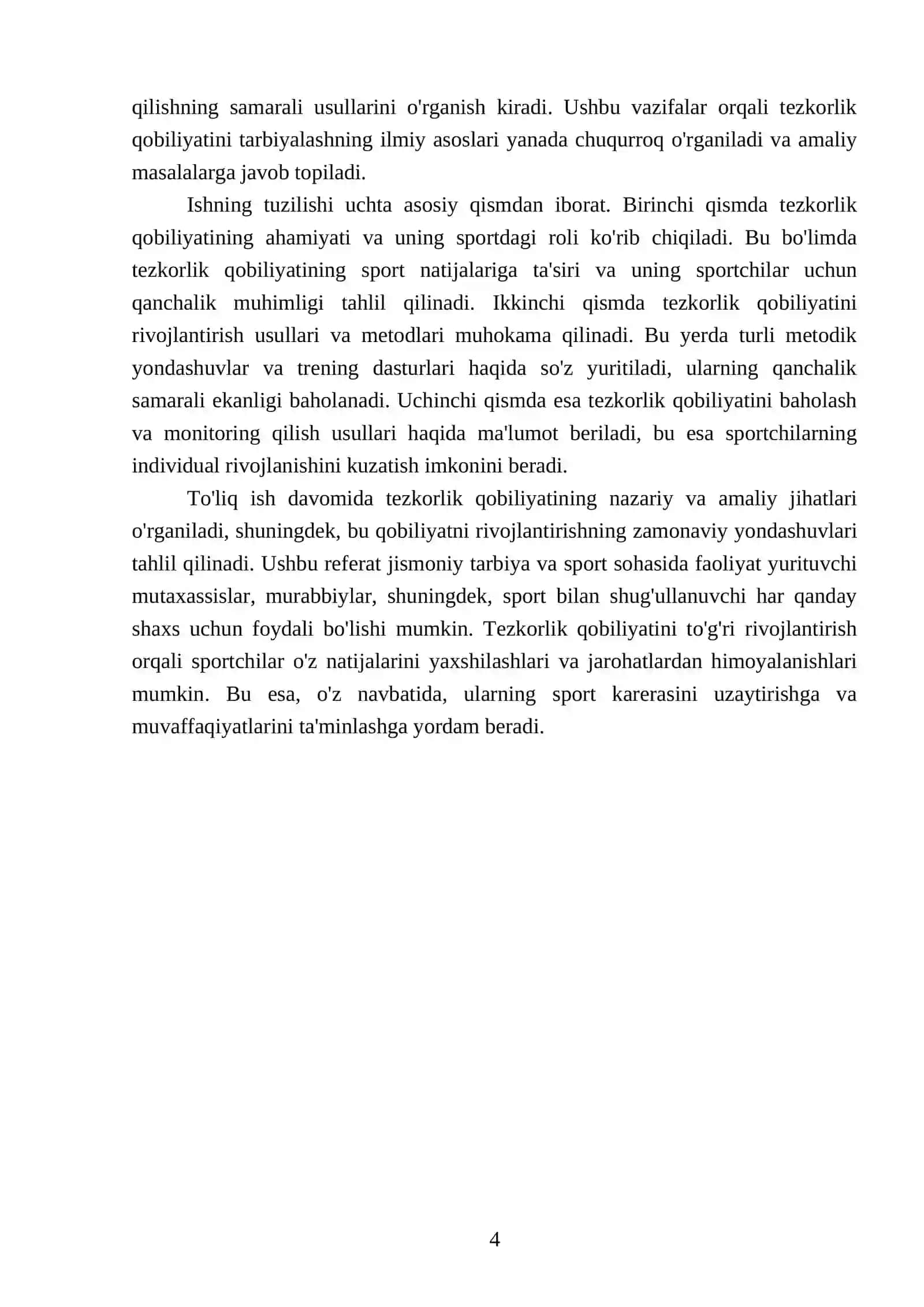 Tezkorlik qobiliyatini tarbiyalash 4