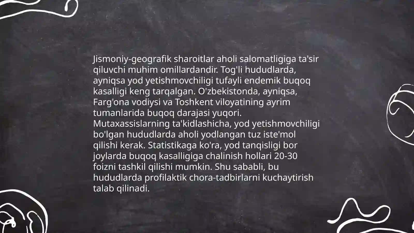Endemik buqoqning kelib chiqish shart sharoitlari va muhitga boģliqligi 4