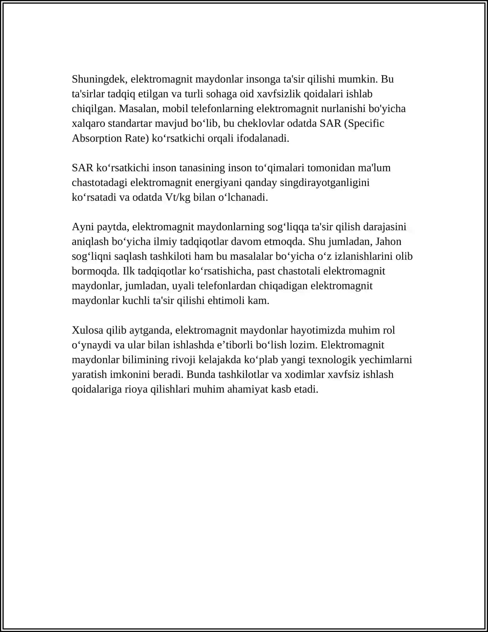 ELEKTROMAGNIT MAYDONNING ORGANIZMGA TASIRI 4