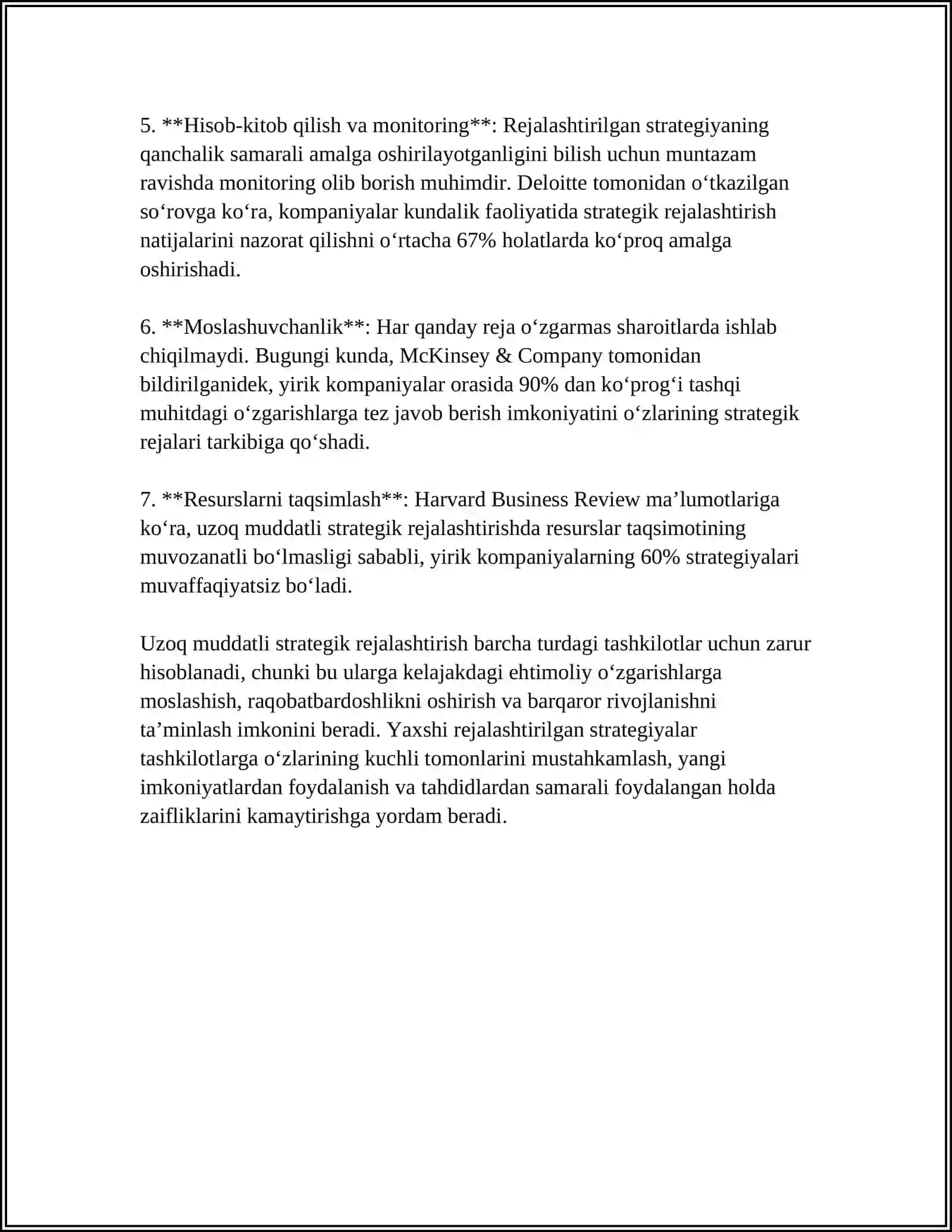 Uzoq muddatli strategik rejalashtirish 4