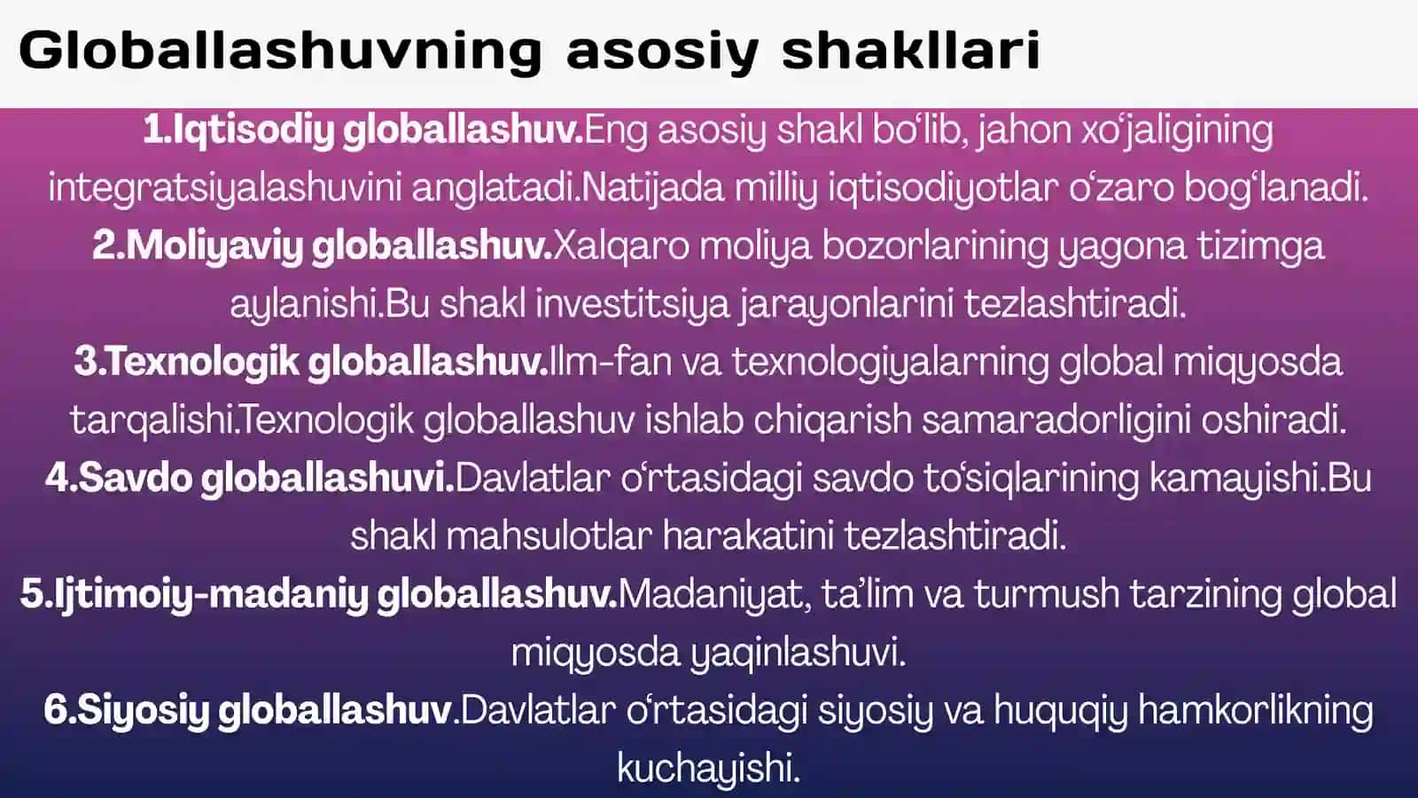 Globallashuv tushunchasi va uni investitsiya jarayoniga ta’siri 4