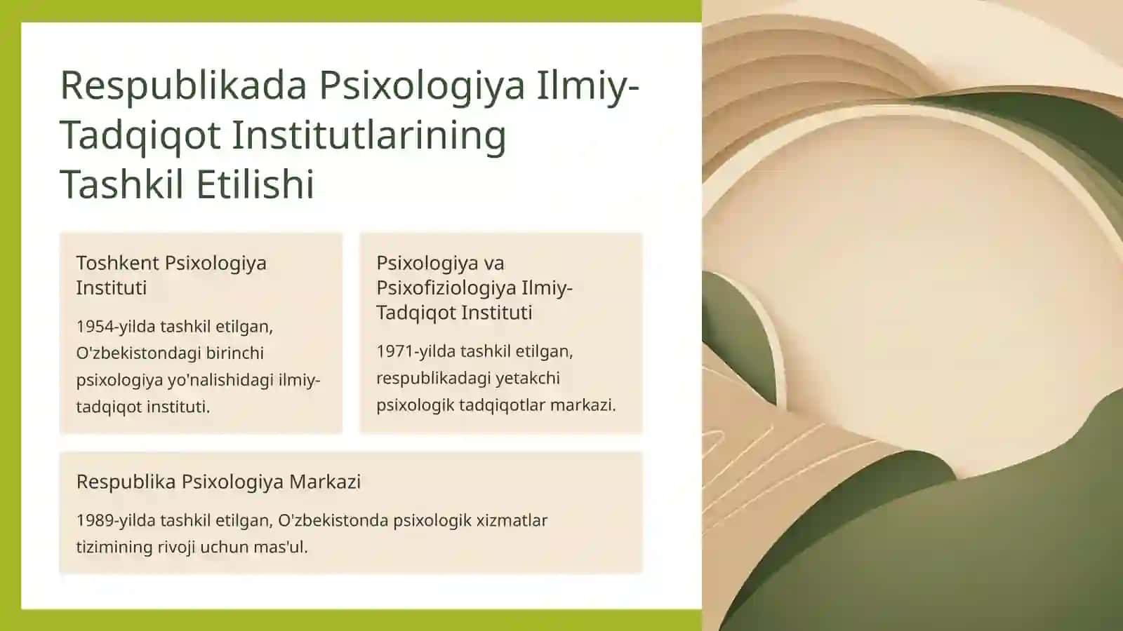 O'zbekistonda Psixologiya Fanining Rivojlanish Tarixi 4
