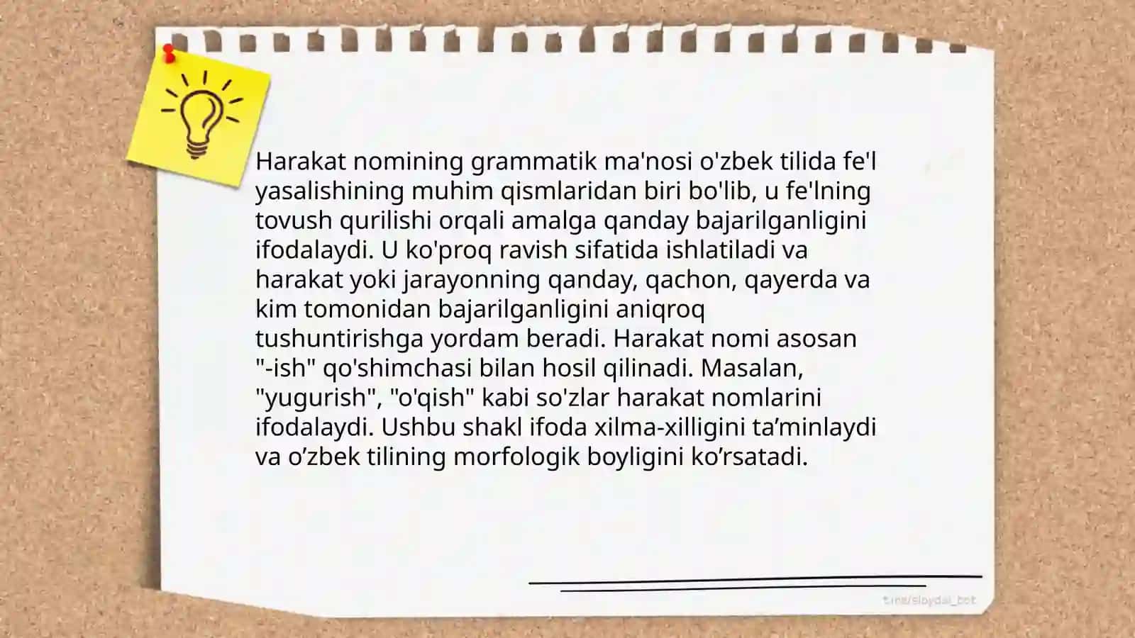Sifatdosh va harakat nomi, ularning grammatik ma‘nosi yasalishi 4