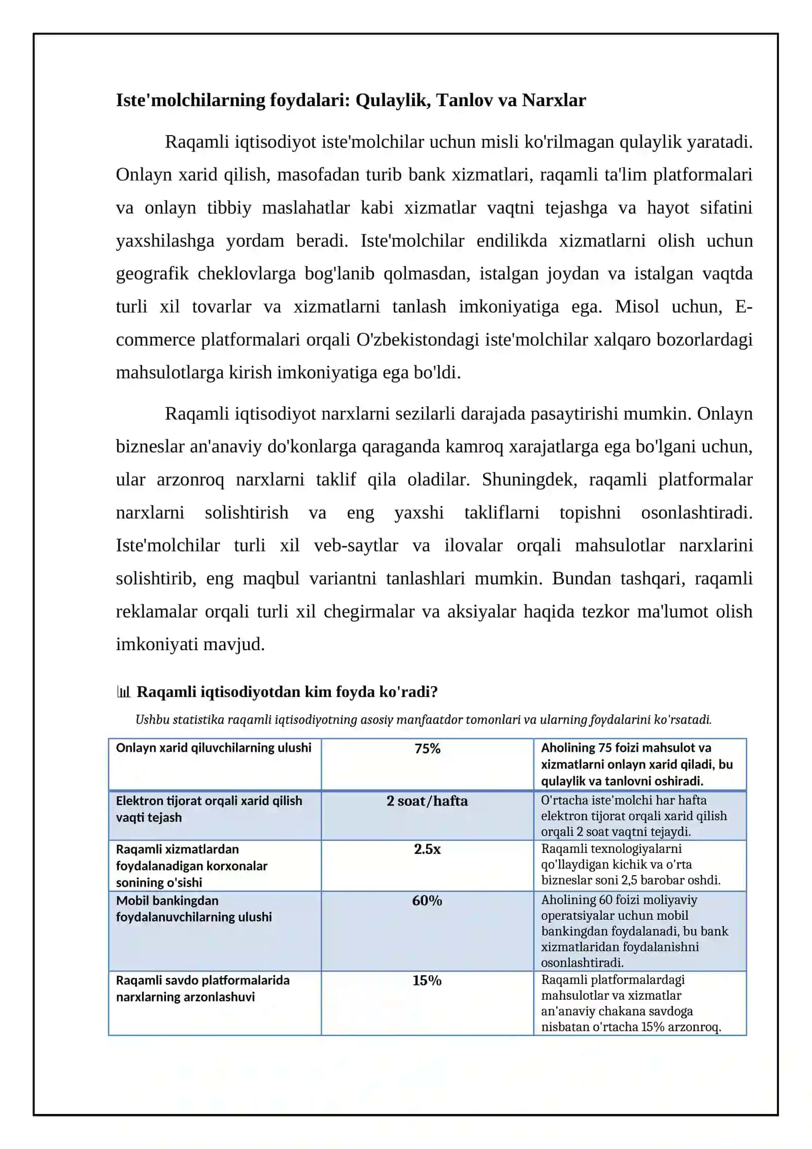 Raqamli iqtisodiyotdan foyda oluvchilar kimlar 4