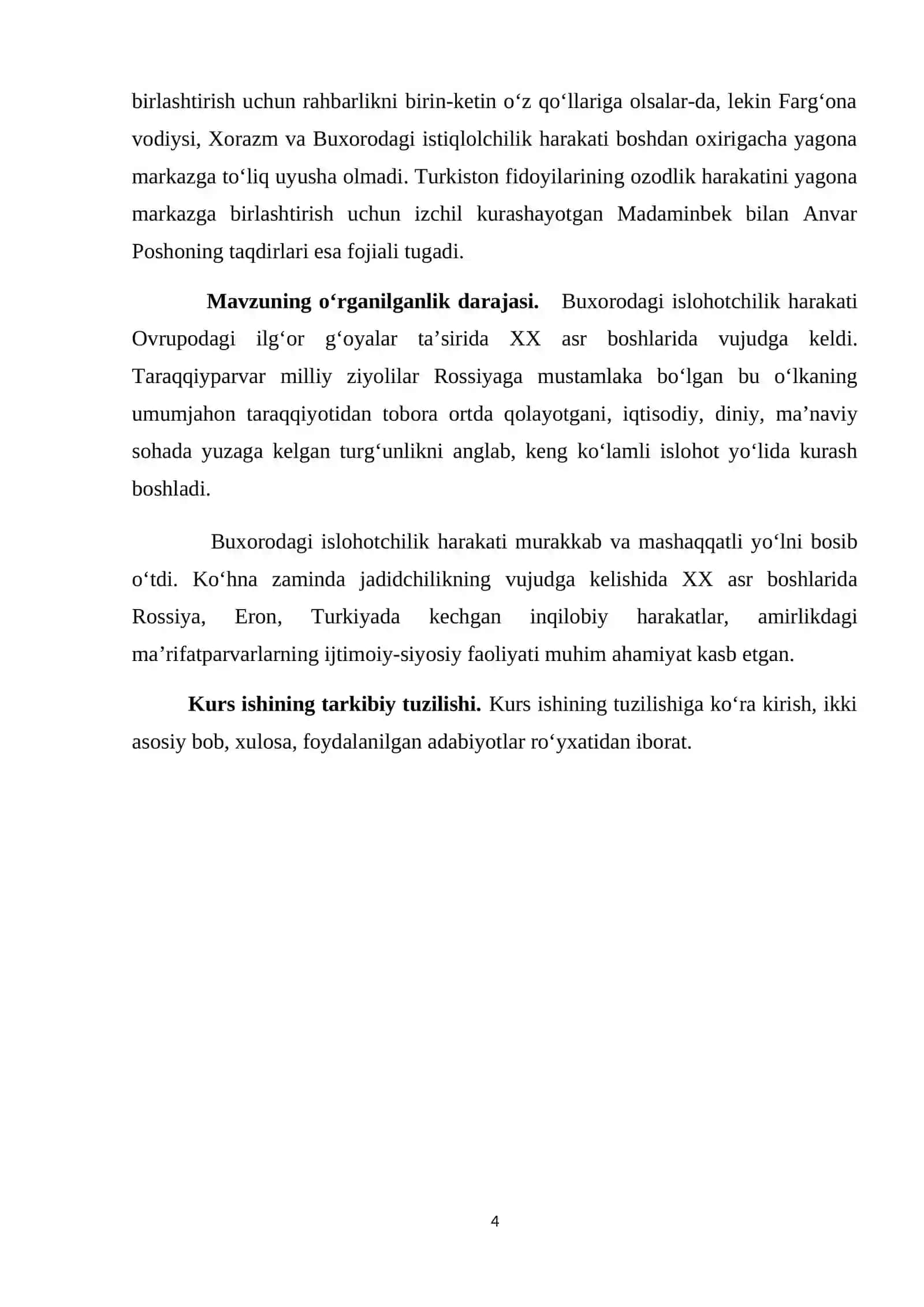 BUXORODA ISTIQLOLCHILIK HARAKATI VA UNING NATIJASI 4