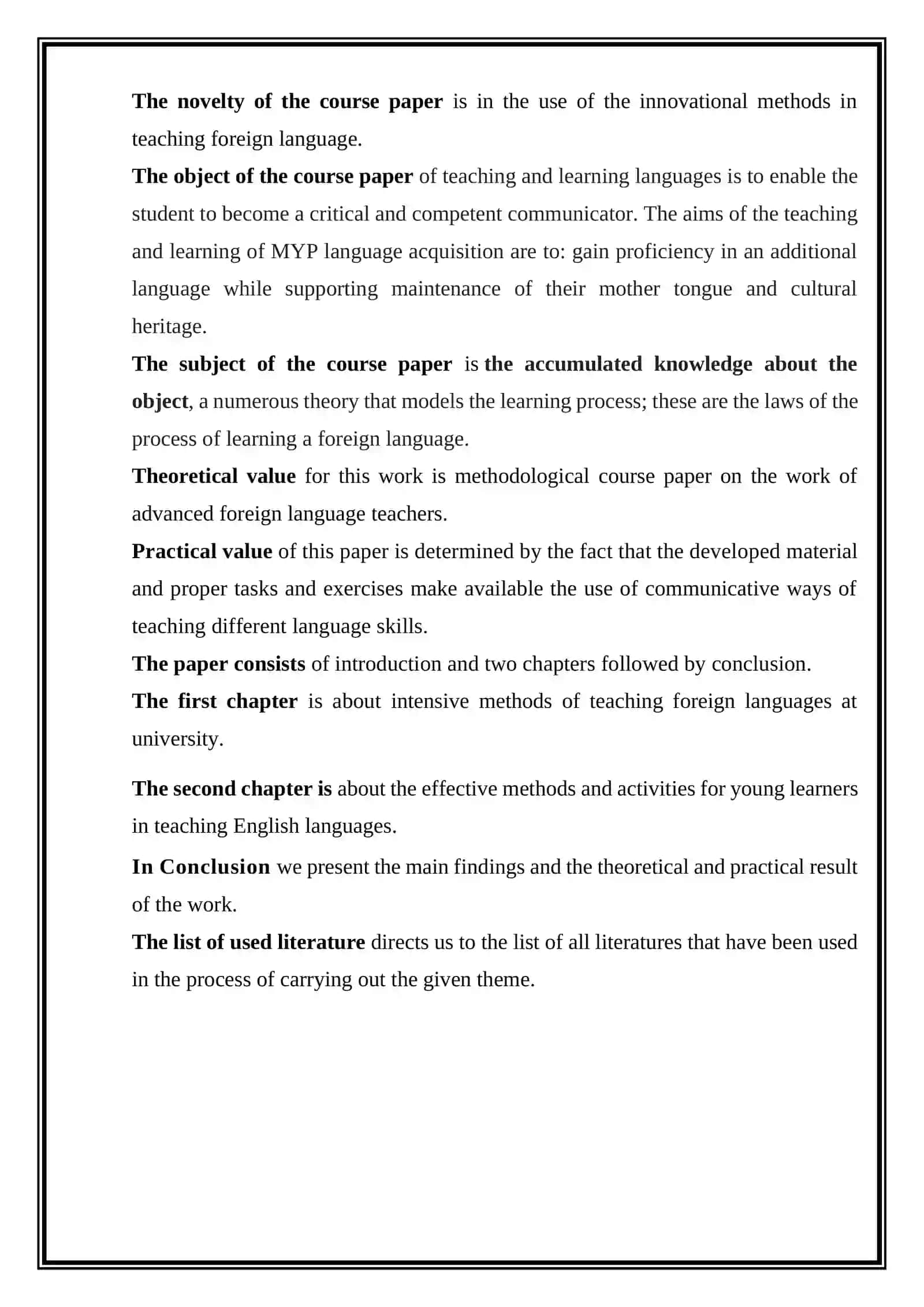 Intensive methods of teaching English Language 4