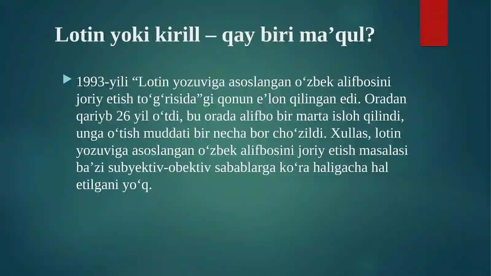 “O’ZBEK TILINING SOHADA QO’LLANISHI” FANINI O’QITISHNING MAQSAD VA VAZIFALARI 4
