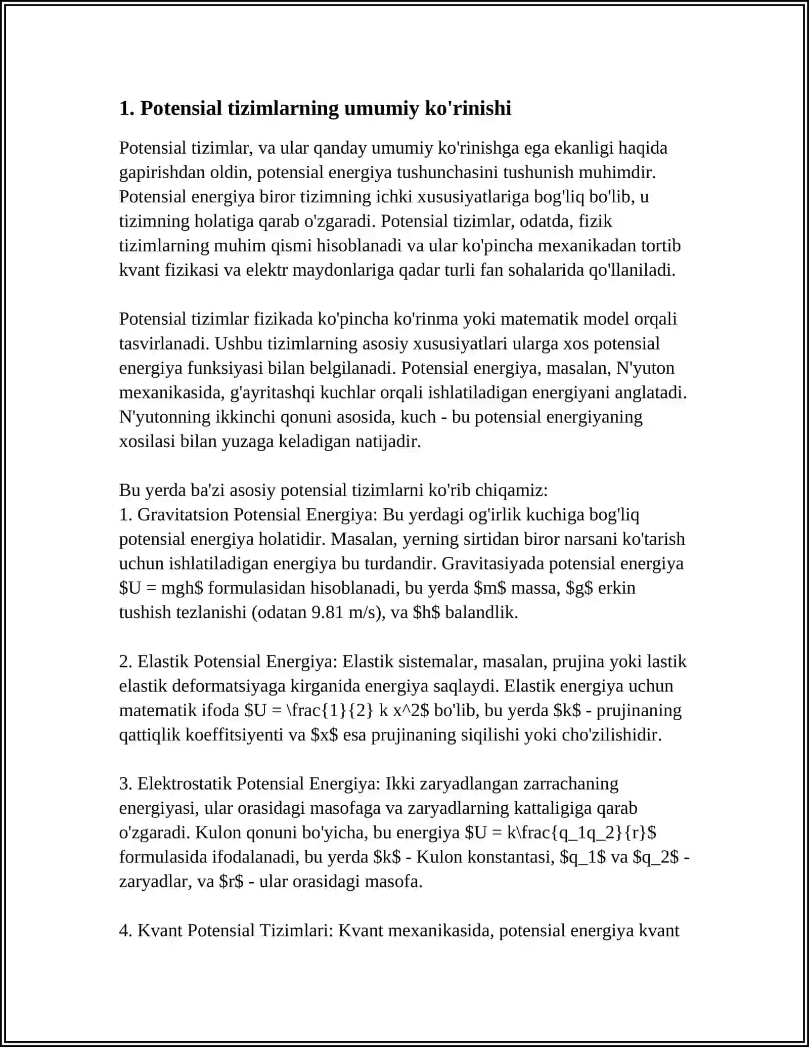 HAR XIL TURDAGI POTENSIAL SISTEMADA MANTIQIY ELEMENTLARNING TUZILISHI, ISHLATISH SOHALARI, AFZALLIK VA KAMCHILIKLARINI BILISH 4