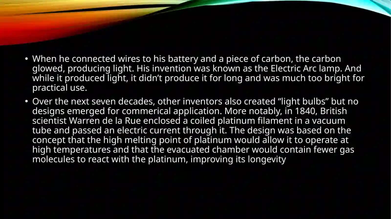 Invention of Light Bulb 4