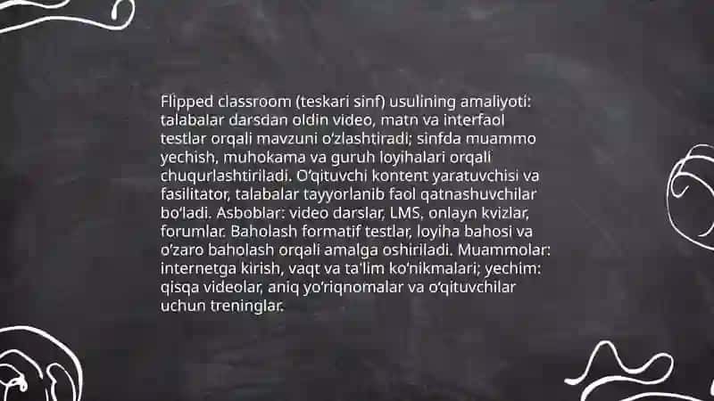 Zamonaviy o'qitish shakllari va uslublari 4