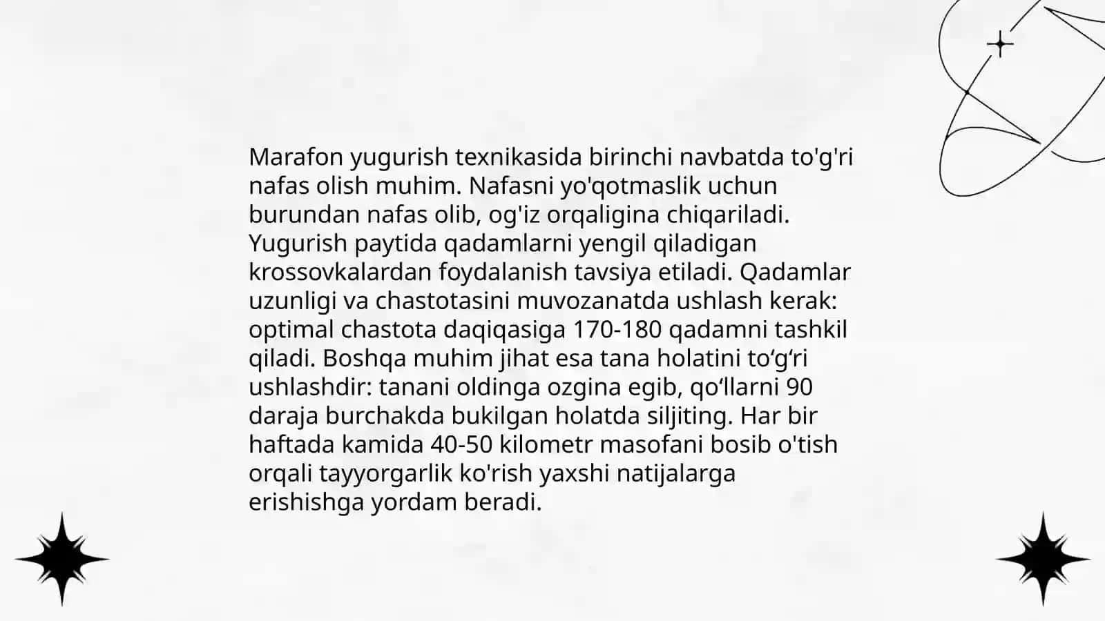 Yugurish texnikasi turlari 4