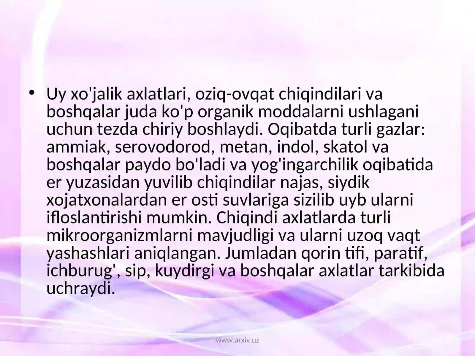 Chiqindilar muammosi 4