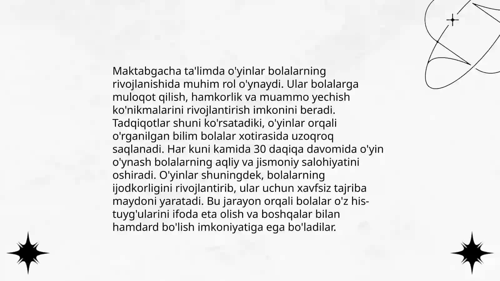 Bolalarni maktabga tayyorlashga mashg'ulotning o'rni 4