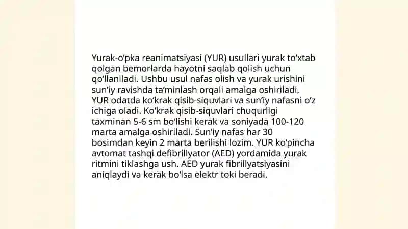 Favqulodda vaziyatlarda birinchi tibbiy yordam asoslari 4
