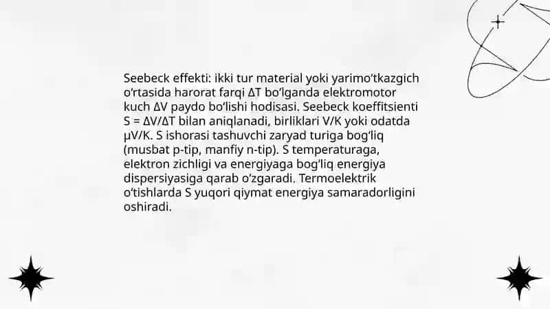 Termoelektrik effektlar 4