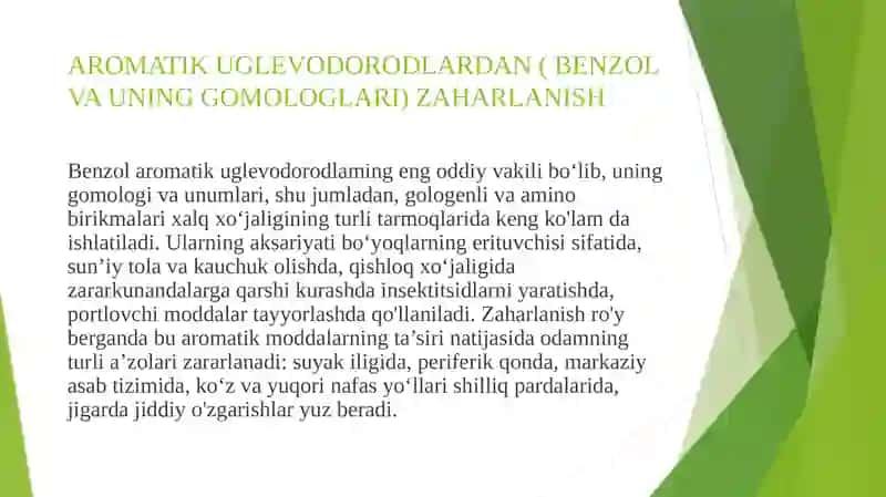 Organik Eritivchilardan Zaharlanish 4