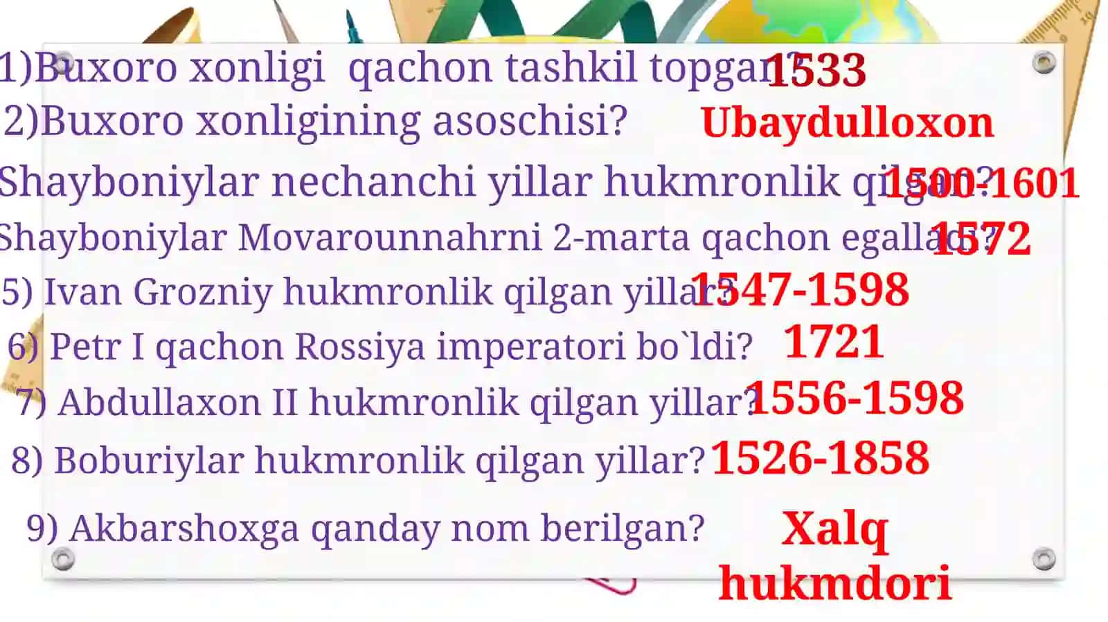 Buxoroxonligining tashqisiyosati 4