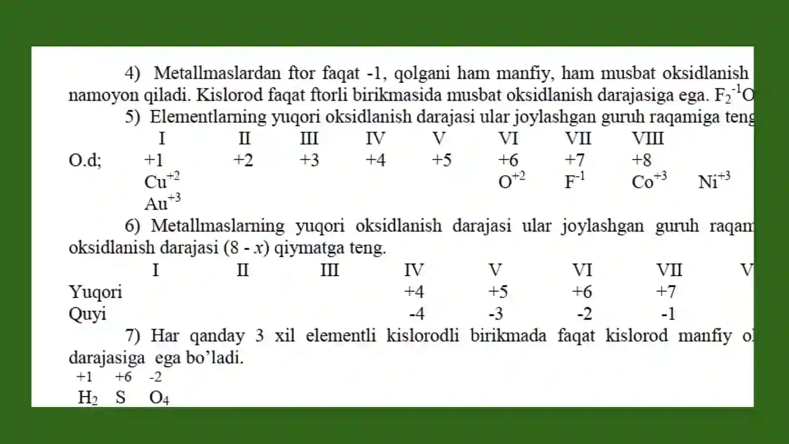 Oksidlanish-qaytarilish reaksiyalari 4