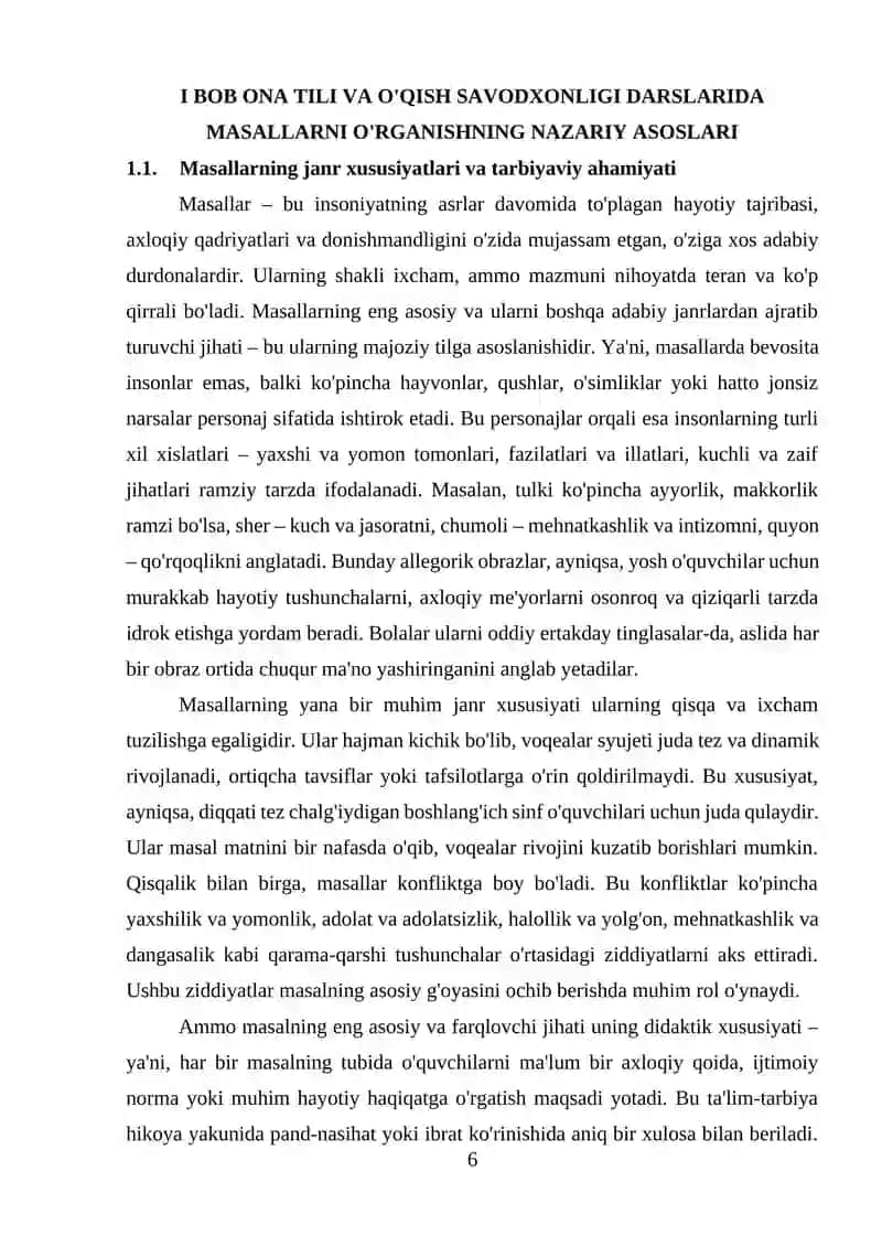 Masallarning O'qitilishi 4