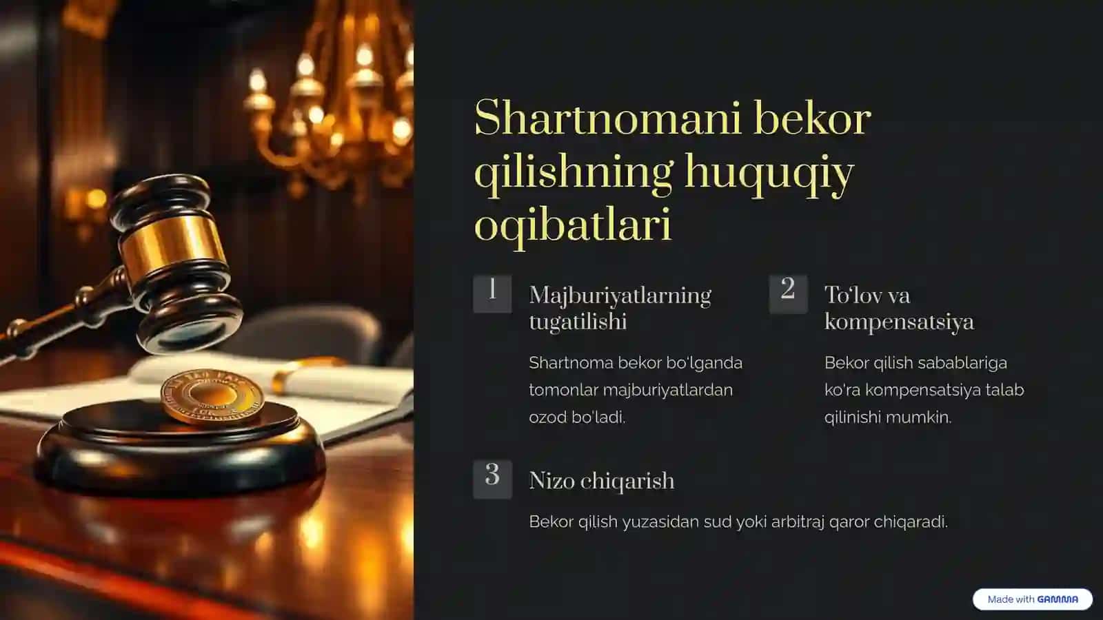 Xo‘jalik shartnomasini o‘zgartirish va bekor qilish 4