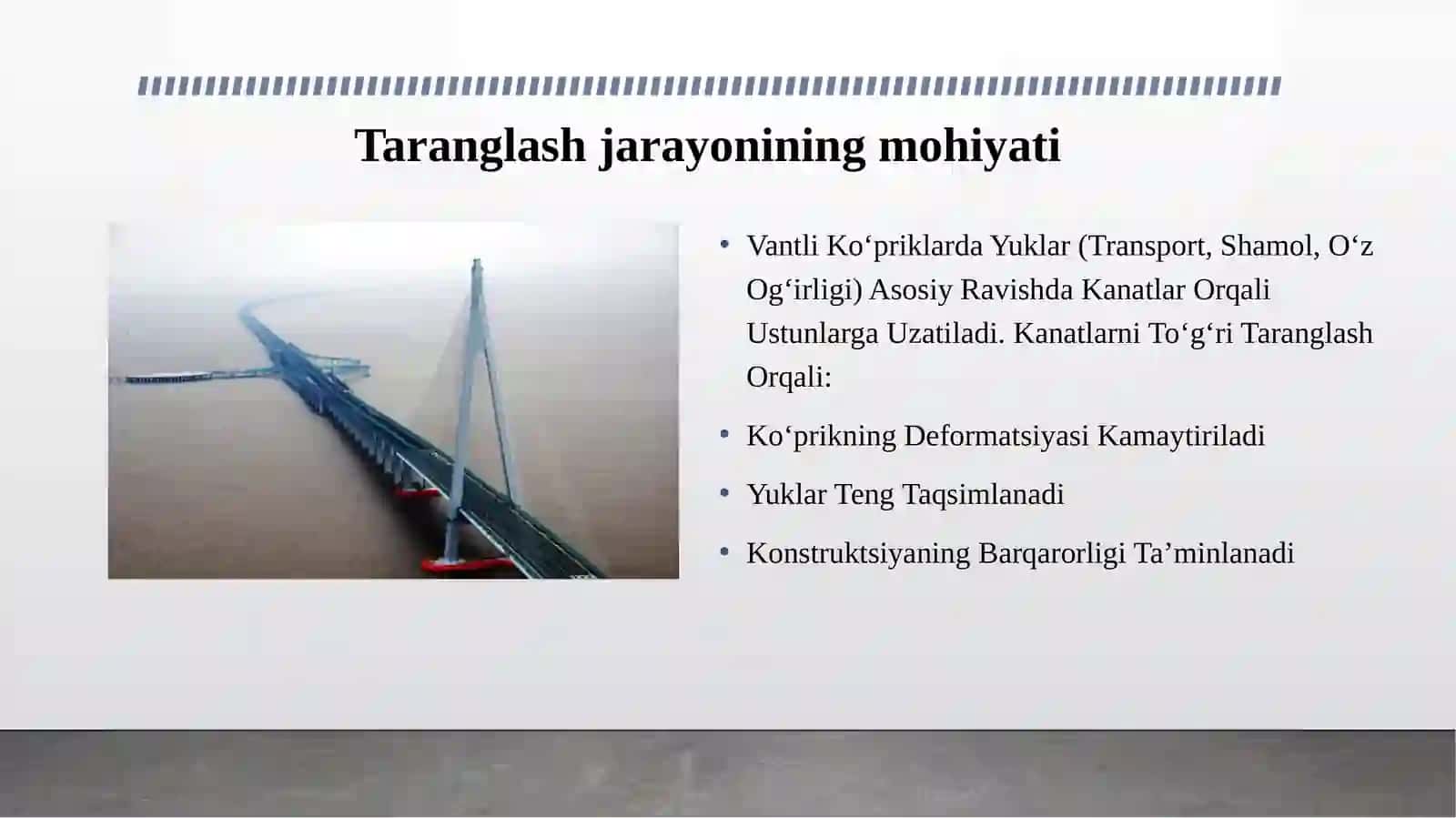 VANTLI KO‘PRIKLARDA KANATLARNI TARANGLASH JARAYONINI BOSHQARISH. 4