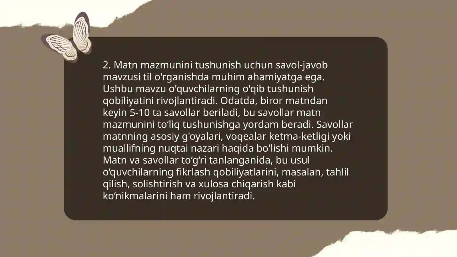 Boshlang'ich sinflarda badiiy asar matni bilan ishlash 4