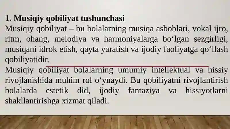 bolalarni musiqiy qobiliyatlari didi estetik va ijodkorlikni rivojlantirish metodikasi 4