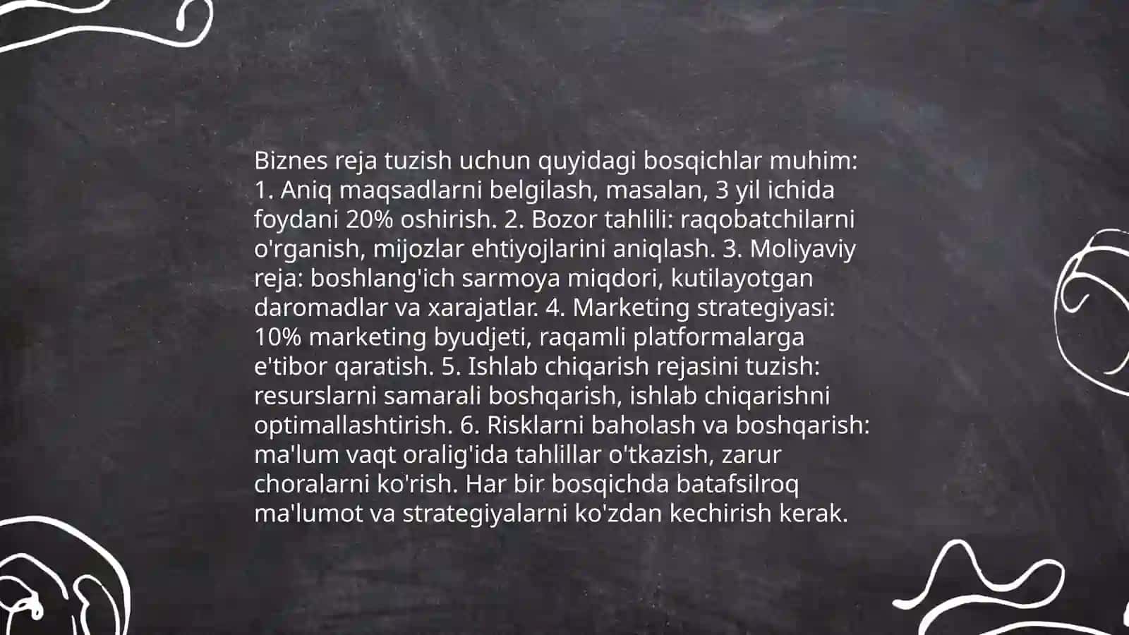 Tadbirkorlik faoliyatini olib borish 4