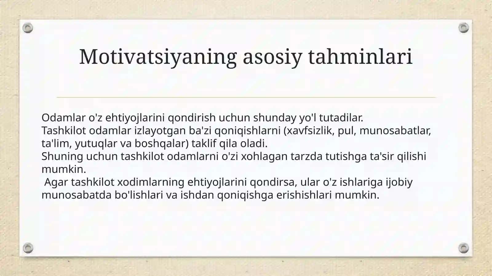 Shaxslar vaguruhlargamotivatsiyaberish 4