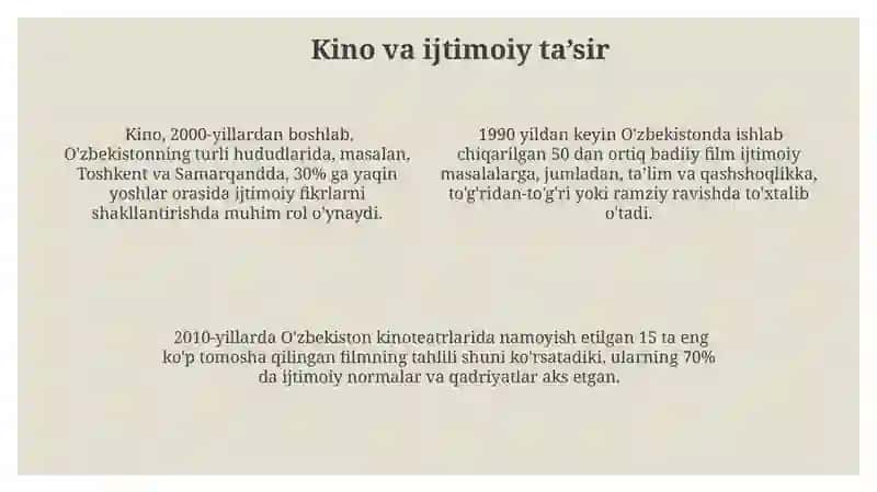 Mediasavodxonlik " kino - axborot madaniyatining muhim manbai ekanligi " 4