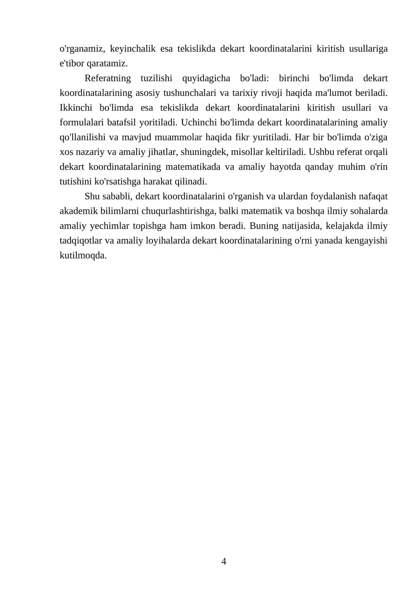Tekislikda dekart koordinatalarini kiritish 4