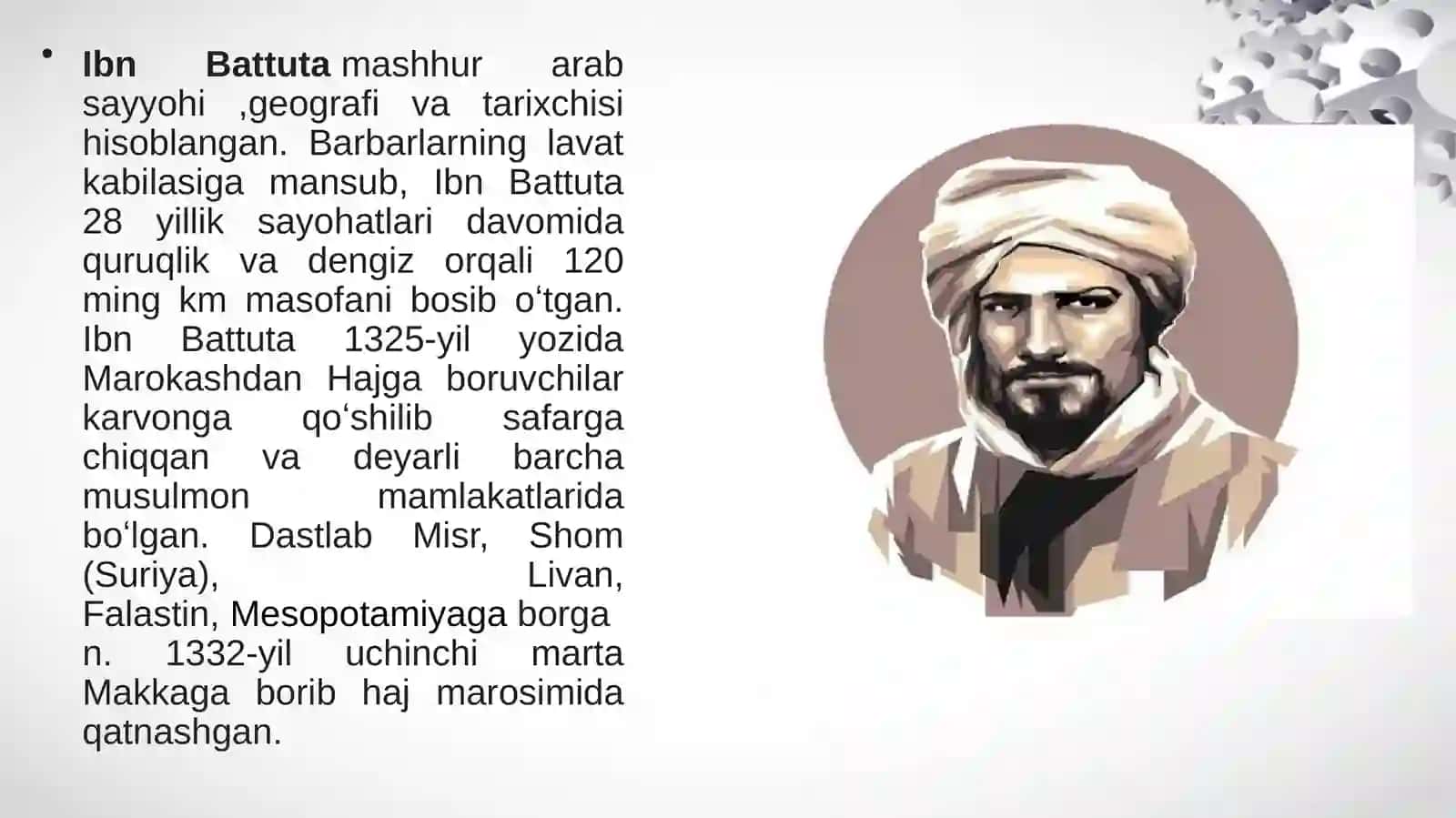 Ibn Battuta, Jon Kabot, F.Magellan, R. Amundsen, David Lingviston, Bellinsgauzen va Lazervlar sayohatlari 4