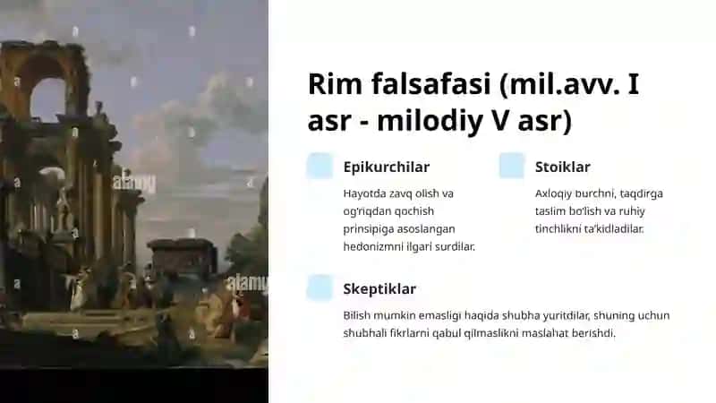 Falsafiy tafakkur taraqqiyot bosqichlari. G’arb falsafasi 4