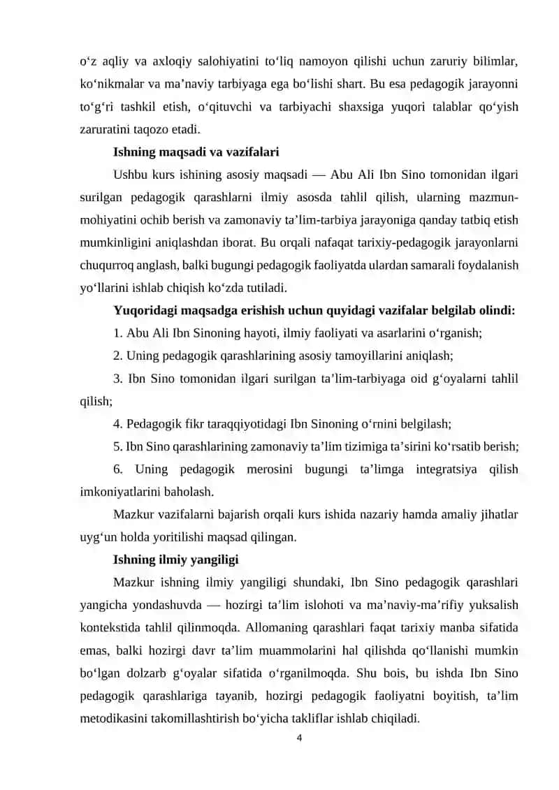 Abu Ali Ibn Sinoning pedagogik qarashlari 4