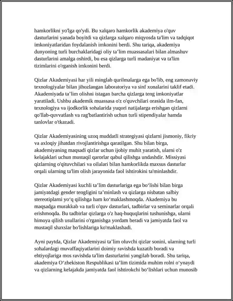 QIZLAR AKADEMIYASI 4